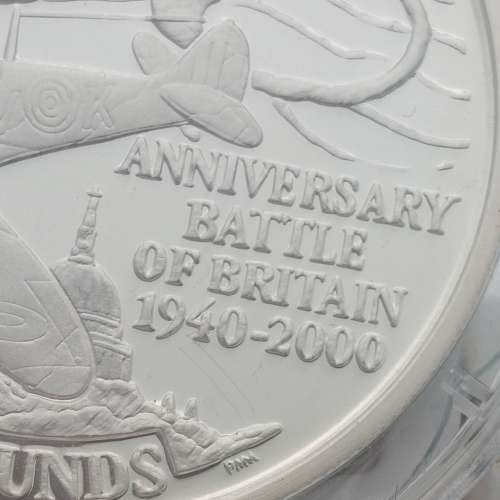 GIBRALTAR 2000 BATTLE OF BRITAIN 60 ANNIVERSARY .925 STERLING SILVER PROOF £5