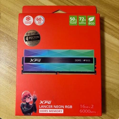 ADATA XPG Lancer Neon RGB 32gb(16x2)DDR5 6000mhz c30