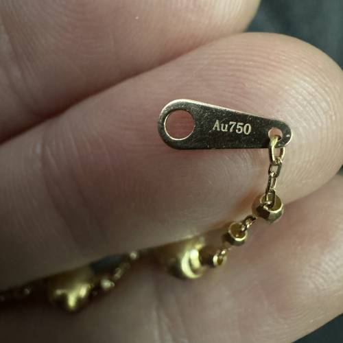 18k金貓眼珠手鍊