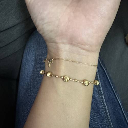 18k金貓眼珠手鍊