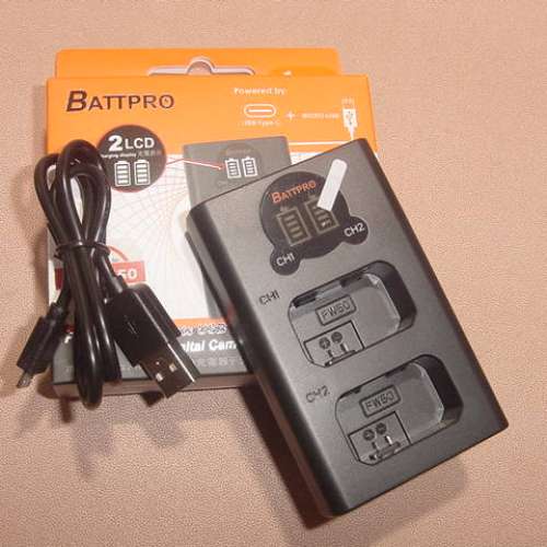 NP-FW50 NPFW50 USB雙位充電器合SONY ZV-E10,A7RII,RX1 RIII相機請看內容(香港行貨...