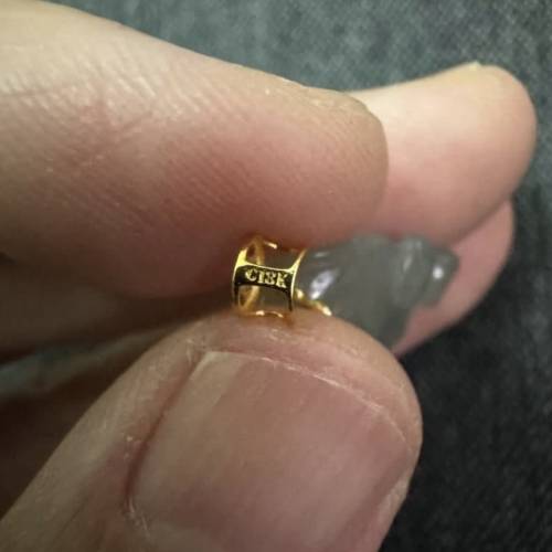 18k金扣黃貔貅玉吊咀