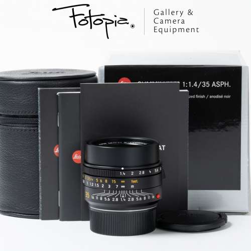 || Leica Summilux-M 35mm F1.4 ASPH - Black / 11726 / FLE / Built-in-hood ||
