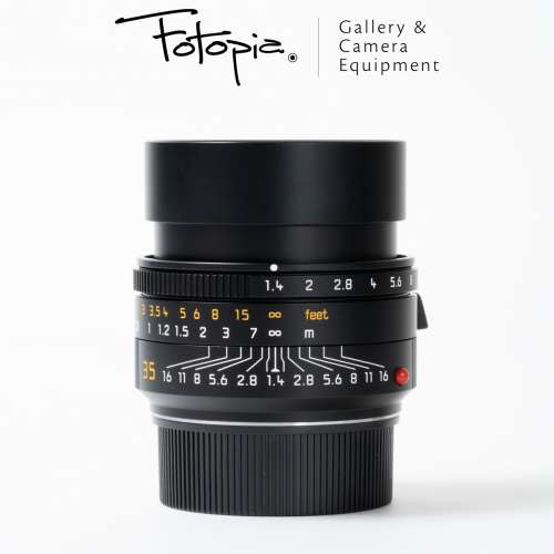 || Leica Summilux-M 35mm F1.4 ASPH - Black / 11726 / FLE / Built-in-hood ||