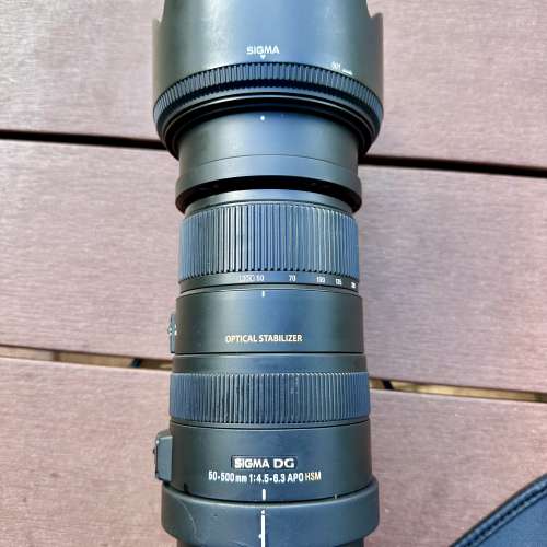 SIGMA DG 50-500mm F4.5-6.3 APO HSM