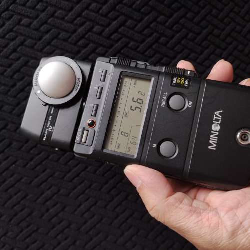 Minolta flash meter IV 美能達閃燈測光表連10度頭及原裝套
