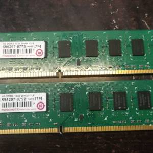 transcend information Desktop Ram 4GBx2 共8GB DDR3 1333