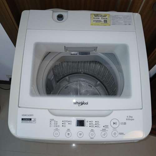 8成新Whirlpool惠而浦珍珠白洗衣機
