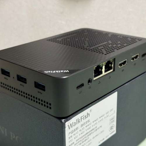 WalkFish 迷你電腦 NAS (N150 | 12G | 64G) 4-Bay M2 ssd 伺服器 網絡儲存 intel s...