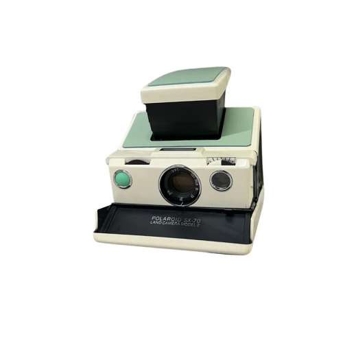 Pola Studio Modified Polaroid SX-70 Instant Camera (w/ Power Back) Mint Green