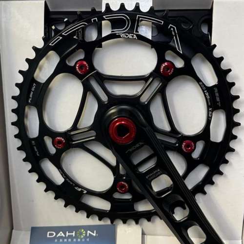 RIDEA Pueuma Crankset 紫色，金色，紅色，黑色