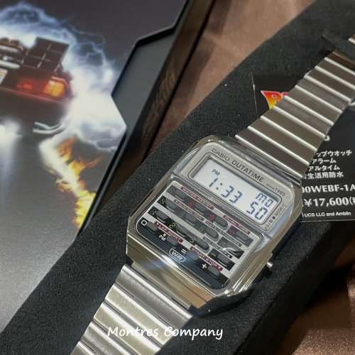 Montres Company 香港註冊公司(32年老店) 卡西歐 CASIO 《回到未來》聯乘型號 不鏽...