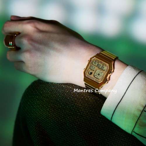 Montres Company 香港註冊公司 (32年老店) 卡西歐 CASIO 防水 不鏽鋼錶帶 A130WEG-9...