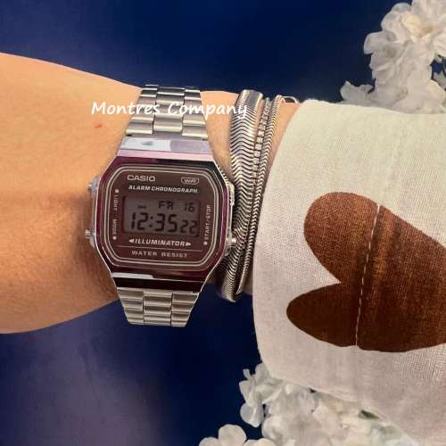 Montres Company 香港註冊公司(32年老店) 卡西歐 CASIO 七年電池壽命 不鏽鋼錶帶 A...