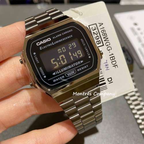 Montres Company 香港註冊公司(32年老店) 卡西歐 CASIO 七年電池壽命 不鏽鋼錶帶 A...