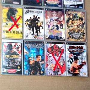 珍藏psp ps3 wii 遊戲，全部新淨有說明書。全部50元一隻。
