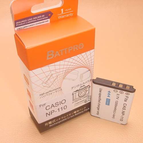 NP160 NP110 NP-160 NP-110電池合CASIO EX-FC200S,EX-Z3000,EX-ZR10,EX-ZR15,EX-ZR2...