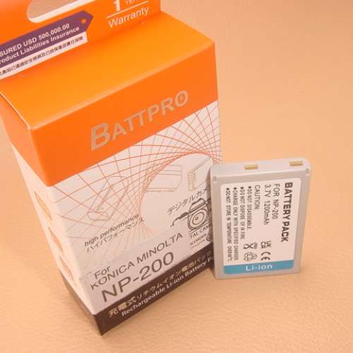 NP200 NP-200電池合KONICA MINOLTA DiMAGE Xg,MINOLTA Dimage X,DiMAGE Xi,Dimage X...