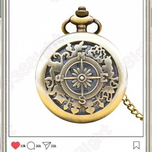 愛麗絲夢遊仙境復古懷錶