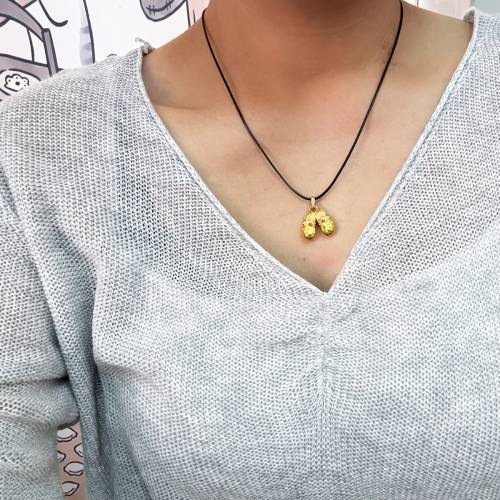 18k金拖鞋造型吊墜