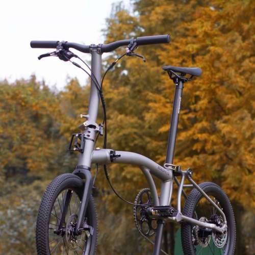 (全新碟剎版超輕鋁布) 2025 ACEOFFIX ​ D10 10速油剎18吋鋁合金折叠車 送前後蛙燈叮...