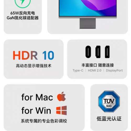 RichVision未來視野23.8吋4K果粉屏 RV100 mini