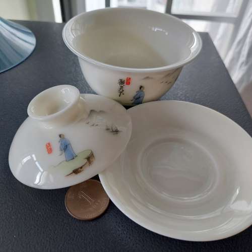三才蓋碗茶盅
