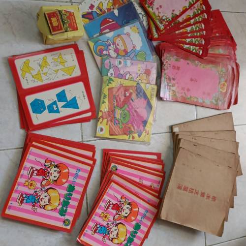 70年代產物，舊式文具店净餘，合回憶收藏！見圖所有售$200