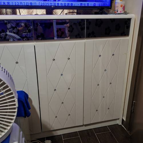 歐式晶鑽花紋櫃\電視櫃