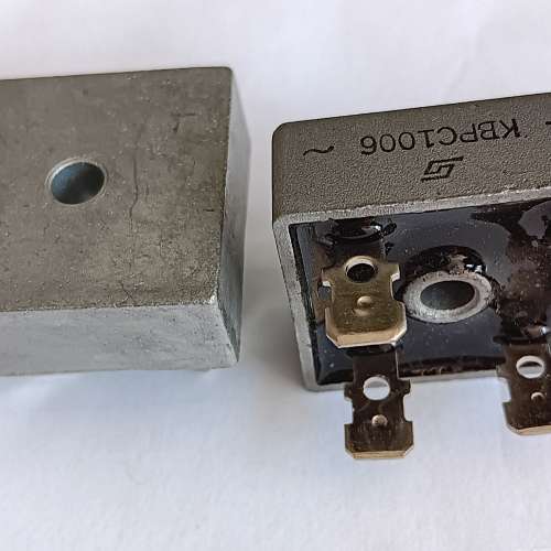 橋式整流器 600V 10A KBPC1006,台灣製.