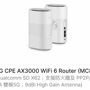 ZTE  MC888 Pro Wifi 6 Router （數量：2）