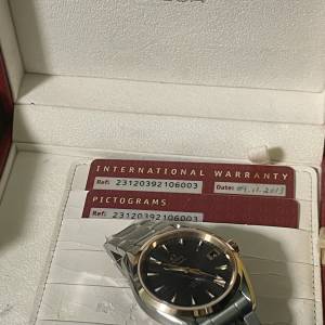 市場少有 已停產 OMEGA 23120392106003 玫瑰金鋼 詳細規格請看附圖 有原裝盒 出世...