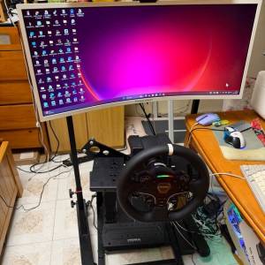 MOZA R5 Racing Simulator 軚盤全套連支架及連mon架及mon Thrustmaster r9 Logitec...