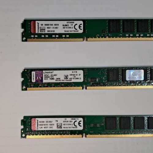 Kingston 短版 DDR3-1600 Desktop Ram