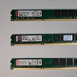 Kingston 短版 DDR3-1600 Desktop Ram