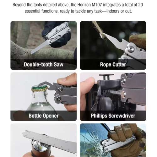 Klarus 萬用工具刀. Multitool 20-in-1. 馳名軍警專用品牌 凯瑞兹