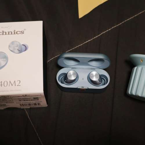 95%新 Technics EAH-AZ40M2 藍色 Mark II + Bruno Knox Speaker 防水磁力旋鈕藍牙...