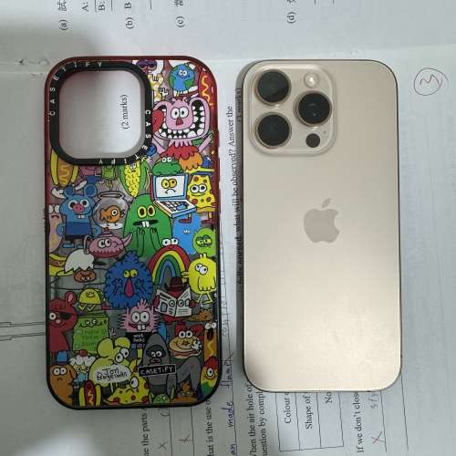 iPhone 16pro 256gb,港行雙卡，金色鈦金屬。電池健康度92，完美冇花，冇修冇拆，所...