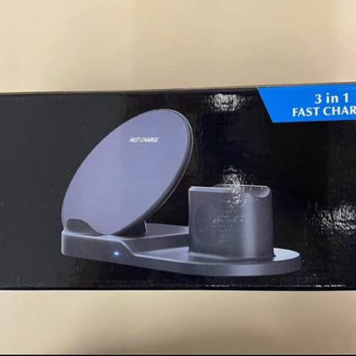 三合一 快速义電器 智能電話 智能手錶 3 in 1 fast charger for smart phone and s...