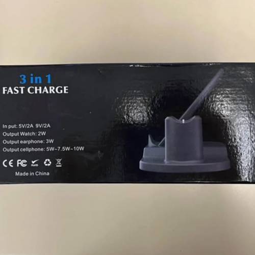 三合一 快速义電器 智能電話 智能手錶 3 in 1 fast charger for smart phone and s...