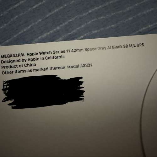 Apple Watch Series 11 42mm 太空灰 GPS