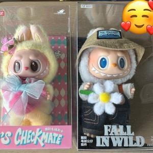 POP MART LABUBU象棋大冒險系列小皇后款&小春野