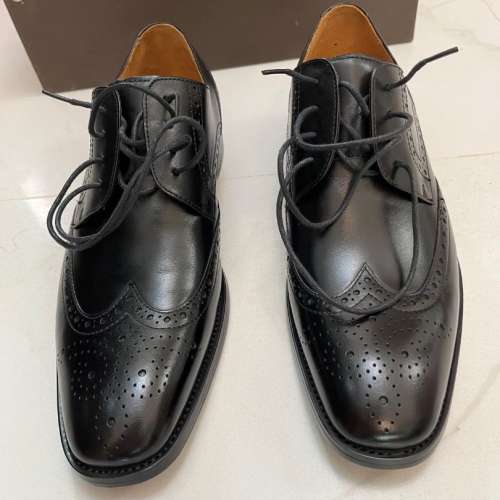 100%全新 Florsheim Royal Imperial 經典黑色真皮皮鞋