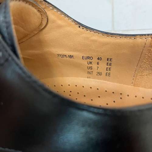 100%全新 Florsheim Royal Imperial 經典黑色真皮皮鞋