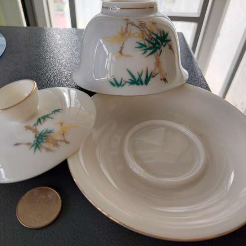 三才杯蓋碗茶盅