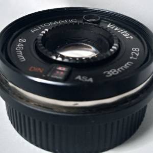 Vivitar  Automatic 38mm F2,8  (拆自 Vivitar AF 菲林 機仔) 已加m42螺絲牙(配合對...