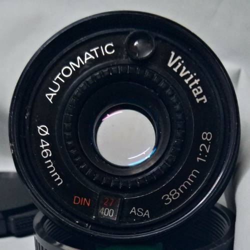 Vivitar  Automatic 38mm F2,8  (拆自 Vivitar AF 菲林 機仔) 已加m42螺絲牙(配合對...