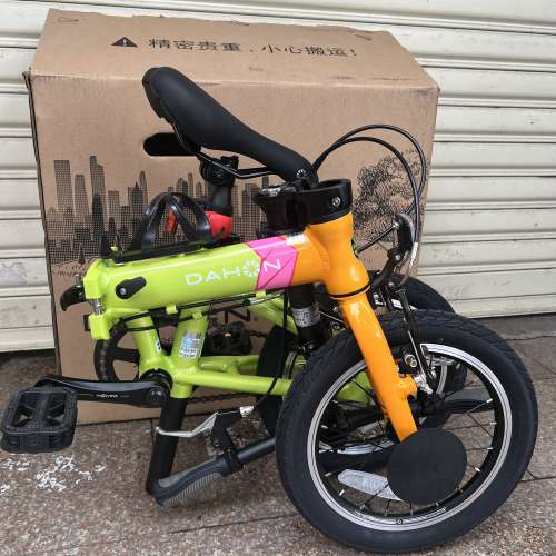大行 DAHON KAA411 KIDKING 單速14吋鋁合金折叠車(附有輔助轆)送水架前後蛙燈叮叮