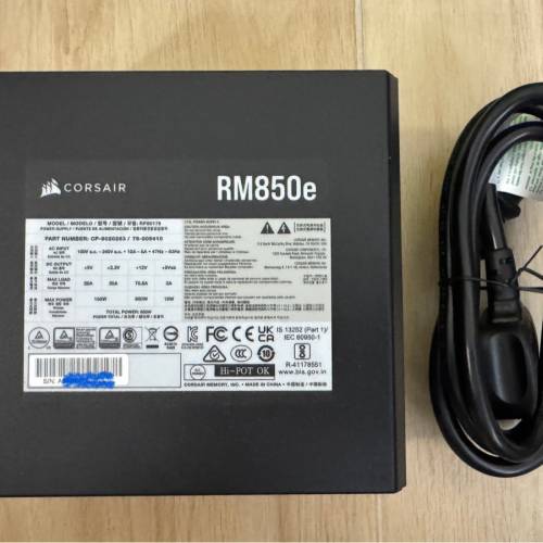 Corsair RM850e 電源供應器（原廠5年保養）