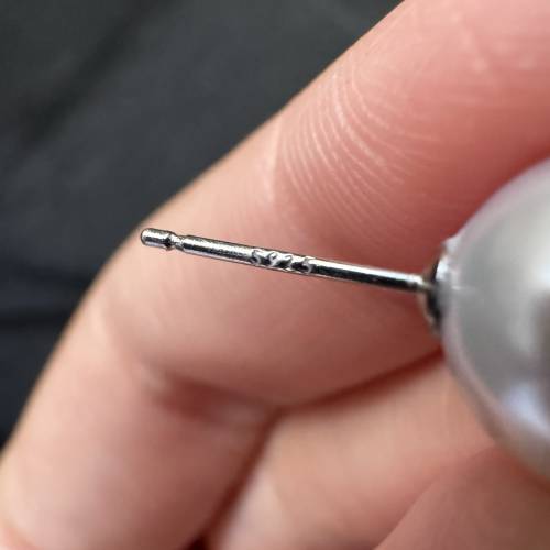 天然淡水珍珠耳釘925銀針